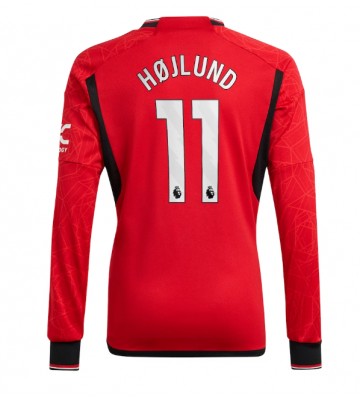 Manchester United Rasmus Hojlund #11 Koszulka Podstawowych 2023-24 Długi Rękaw